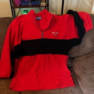 Starter Red Fleece Pullover